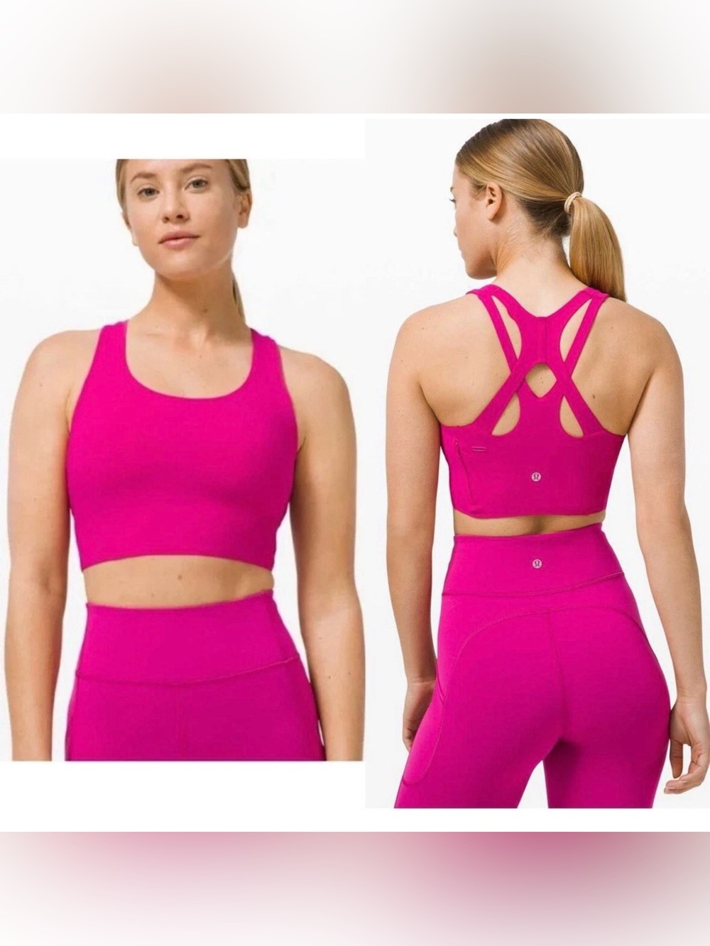 Lululemon Stash It Bra - Ripened Raspberry - Size 4 - Medium Support